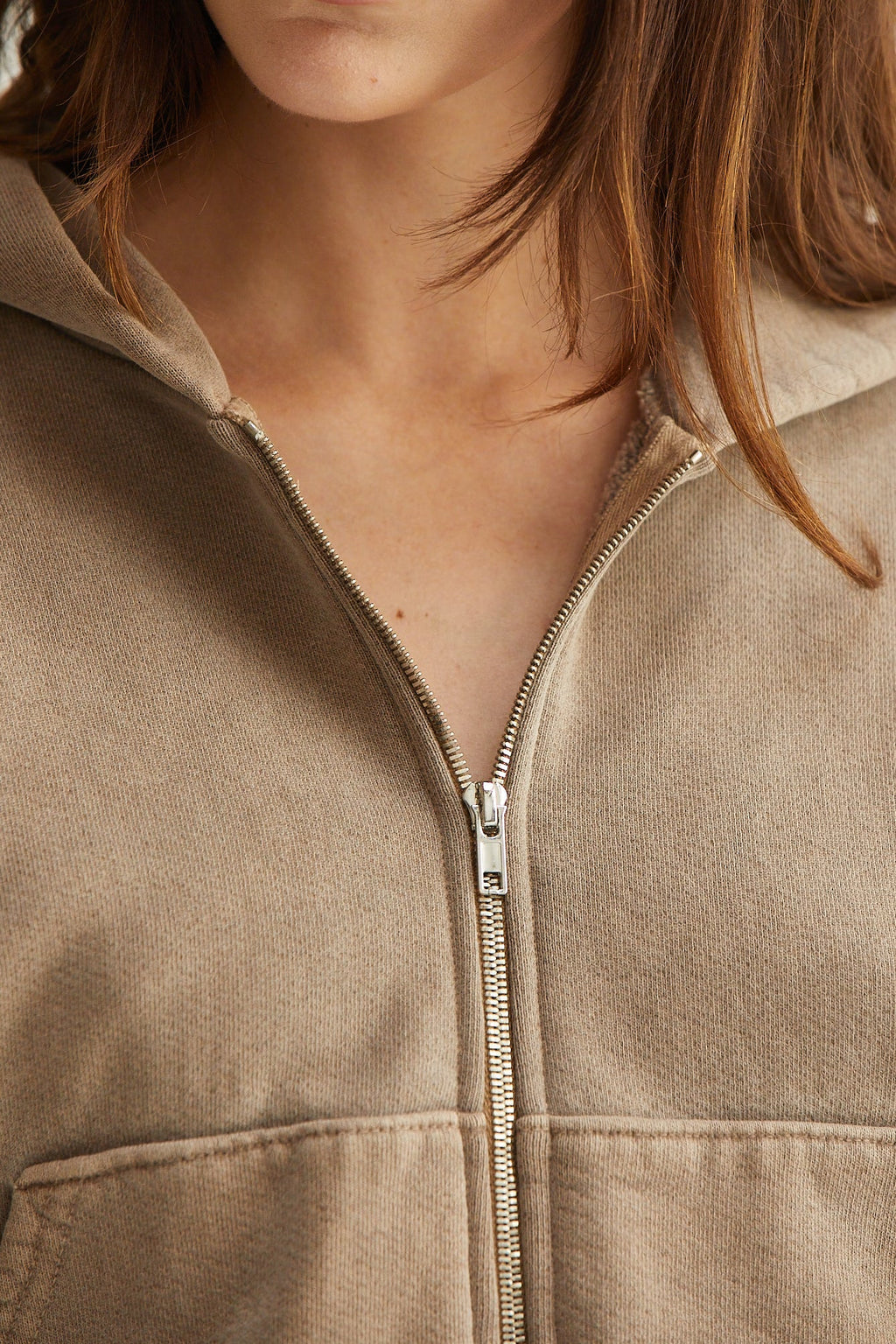 Rosie Cropped Zip-Up Hoodie