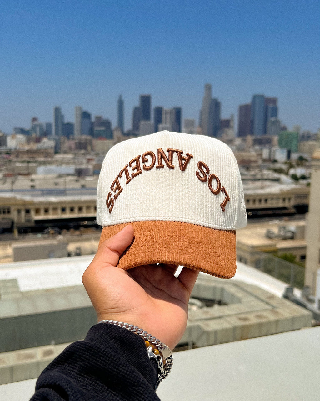 Cream Corduroy Los Angeles Snackback