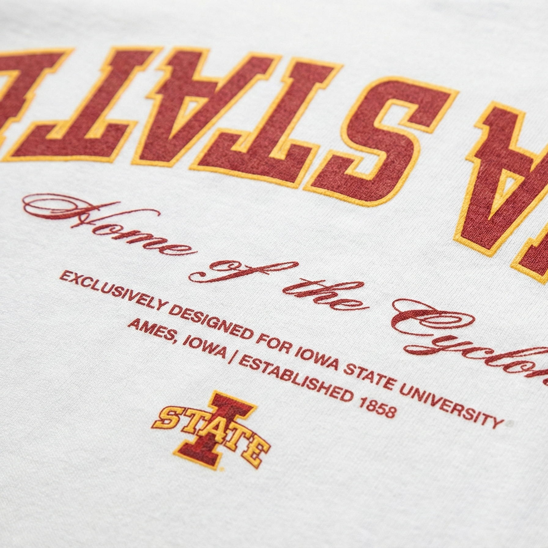Iowa State University logo and text on a white background