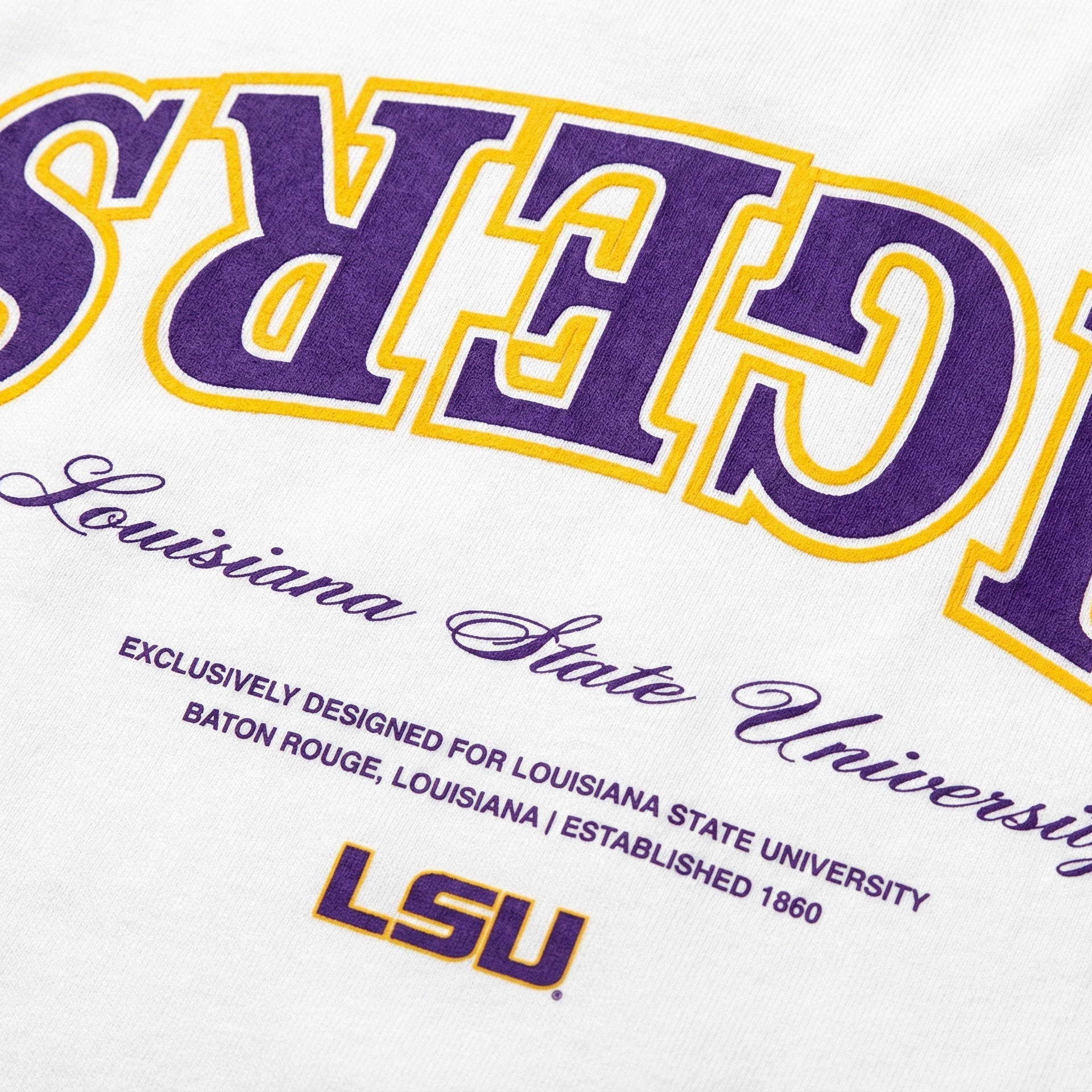 LSU logo and text on a white background