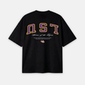 Black t-shirt with 'Home of the Tigers' text and logo on a white background