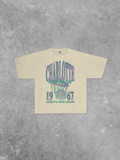 Charlotte Basketball Vintage Style Boxy Oversized Tee