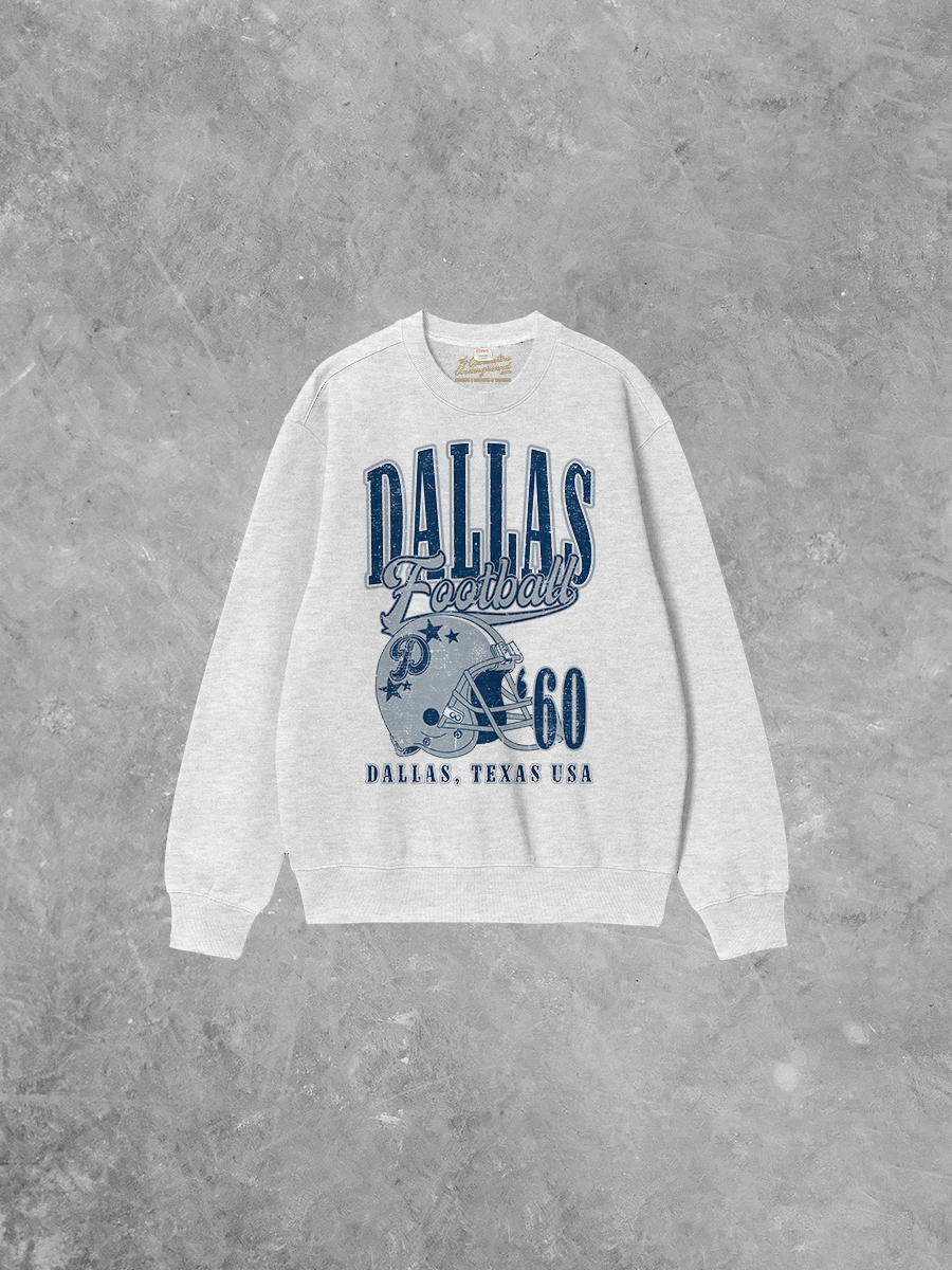 Dallas Football Boxy Cotton 90's Sweatshirt