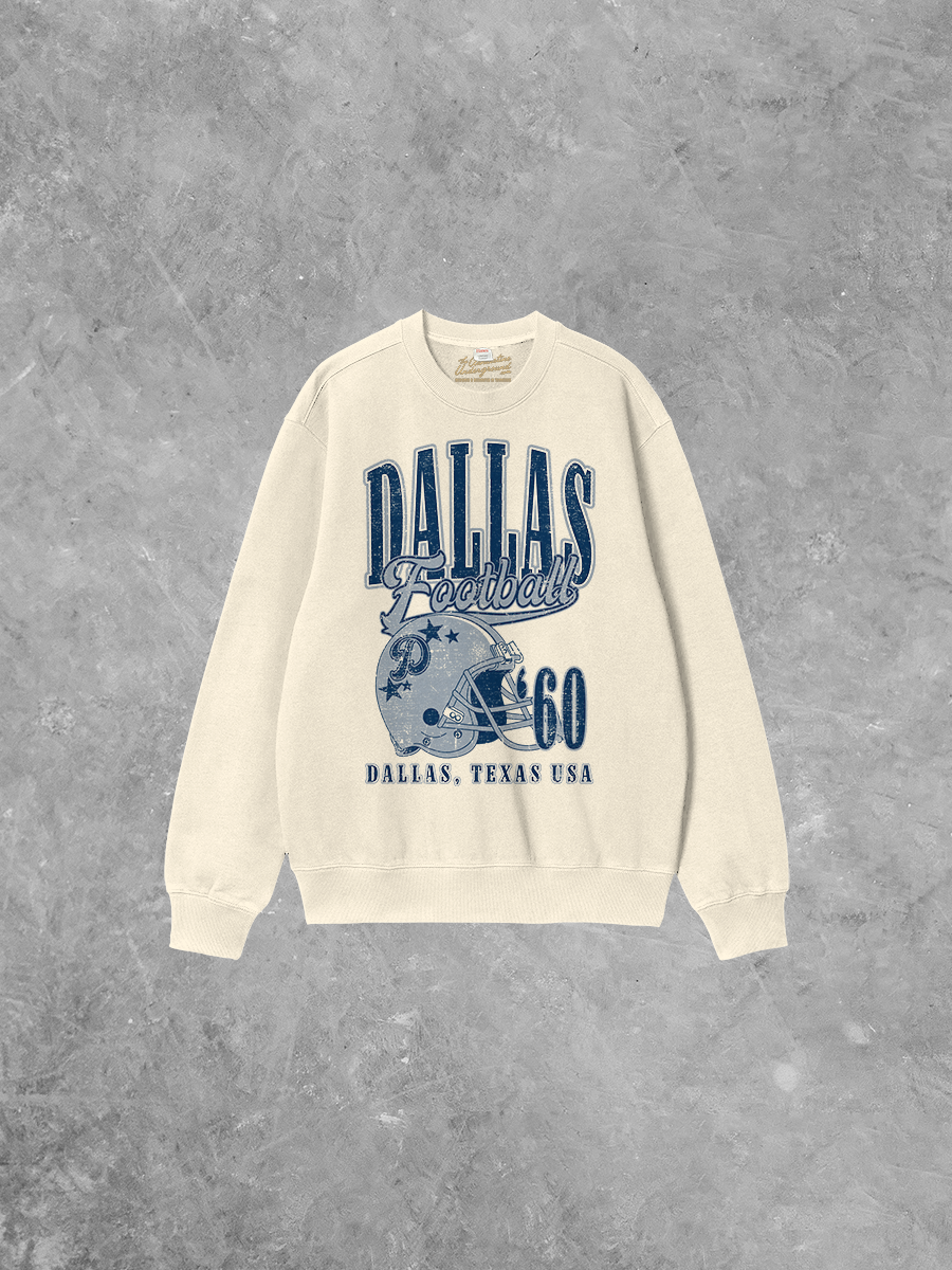 Dallas Football Boxy Cotton 90's Sweatshirt
