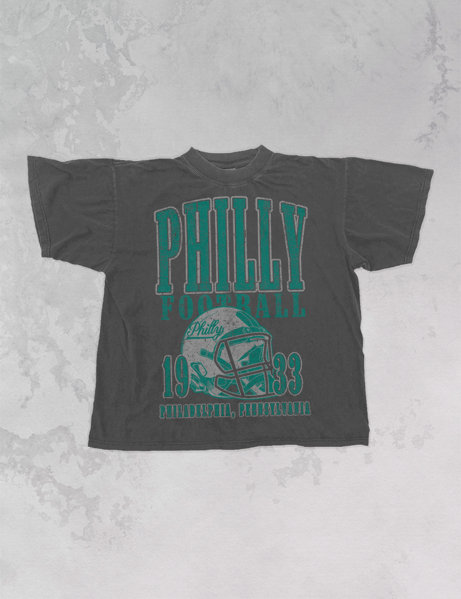 90's Vintage Philly Football Oversized TShirt