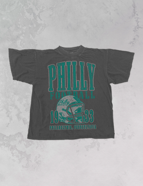 90's Vintage Philly Football Oversized TShirt